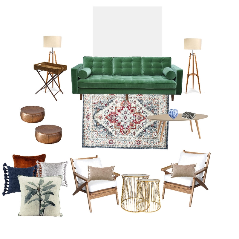 Living room Luiza ap Mood Board by Malu Boccato on Style Sourcebook