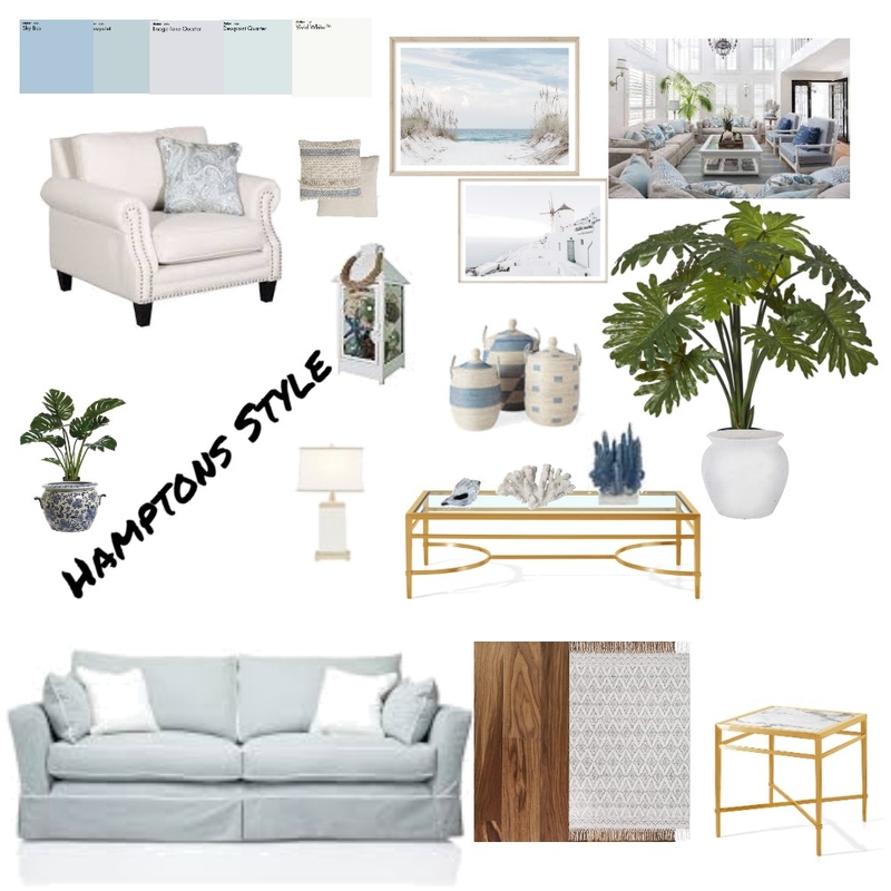 Hamptons Style Mood Board by Aleta on Style Sourcebook