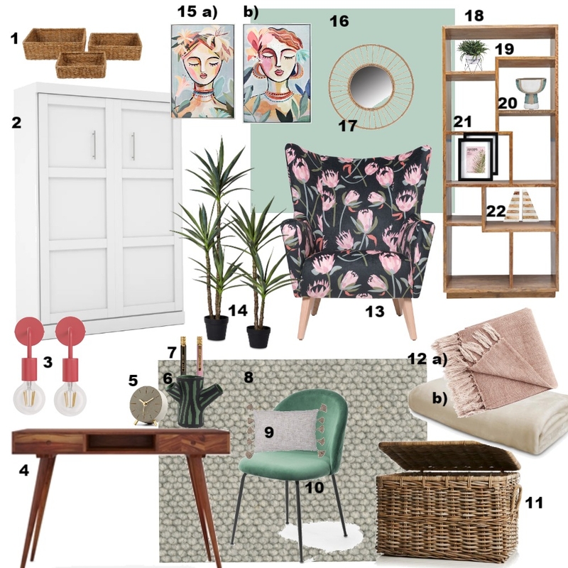 Complementary Study/Guest Room Mood Board by Linsey on Style Sourcebook