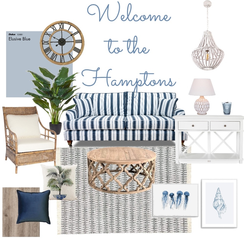 Welcome to the Hamptons Mood Board by TarynNMorris on Style Sourcebook