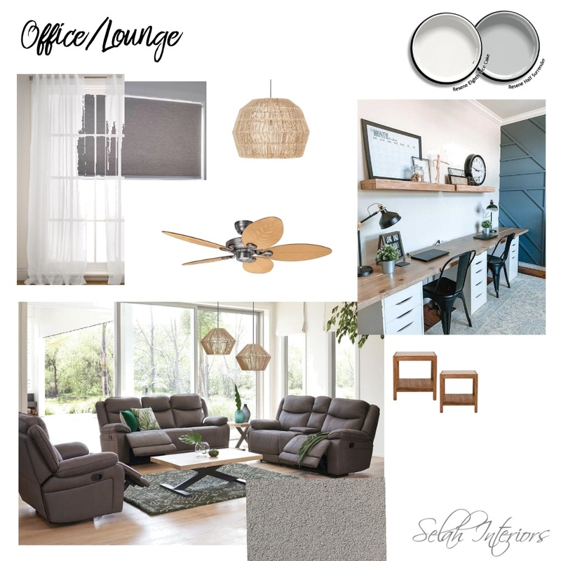 Office/Lounge Mood Board by Selah Interiors on Style Sourcebook