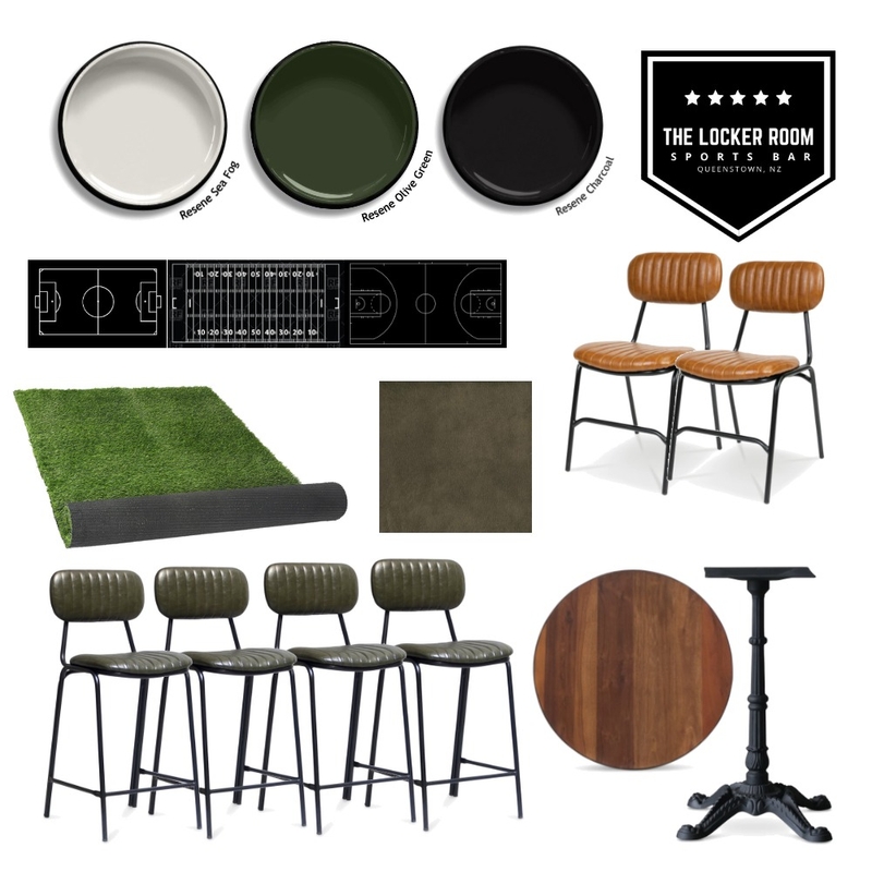 The Locker Room Sports Bar Mood Board by Casady on Style Sourcebook