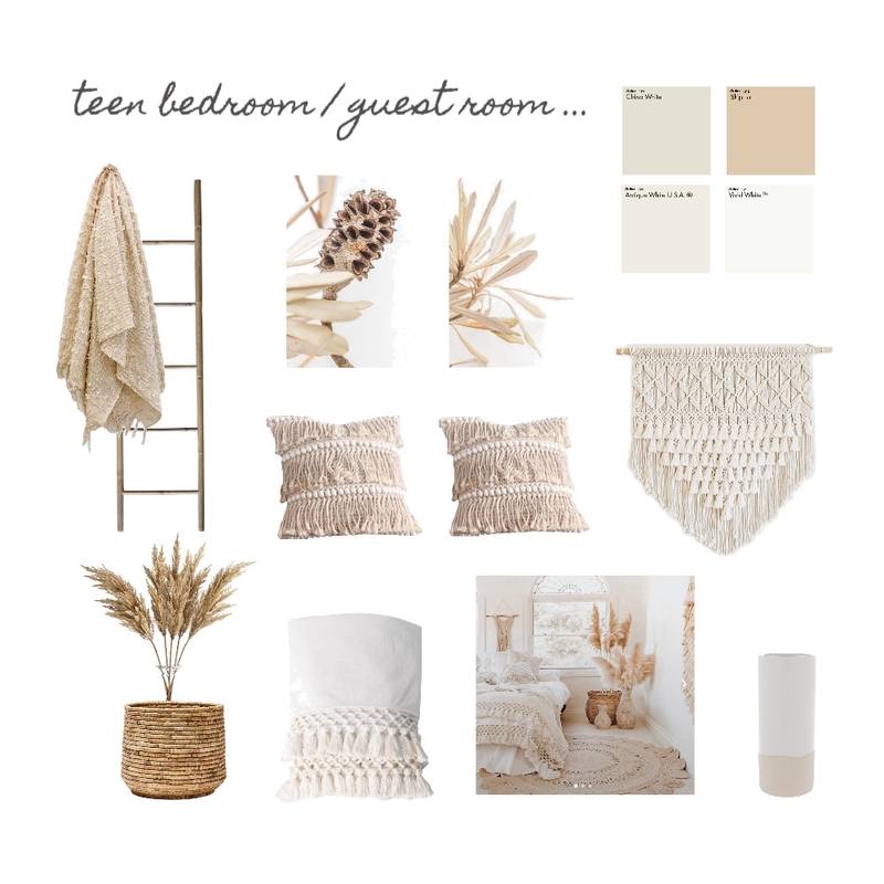 Teen Bedroom / Guest Room Mood Board by lmg interior + design on Style Sourcebook