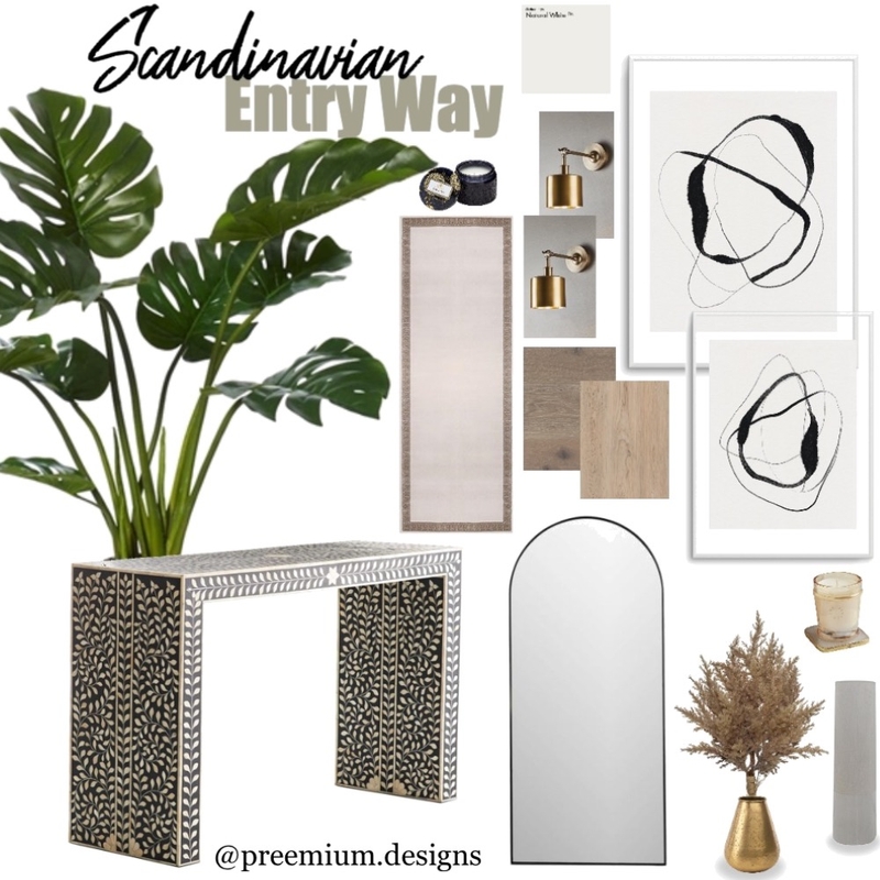 Scandinavian Entry Way Mood Board by Preemium Designs on Style Sourcebook