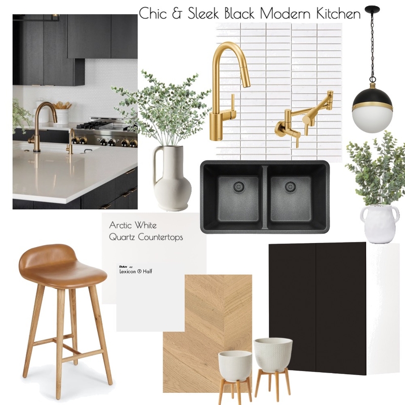 Chic & Sleek Black Modern Kitchen Mood Board by carolynstevenhaagen on Style Sourcebook