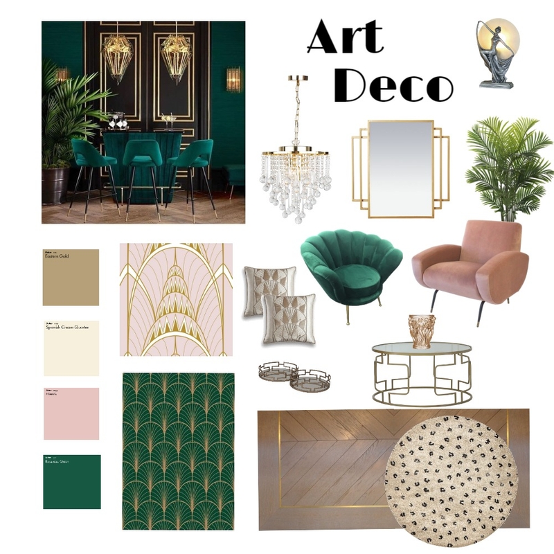 Art Deco Mood Board by Brooklyn Interior Design on Style Sourcebook