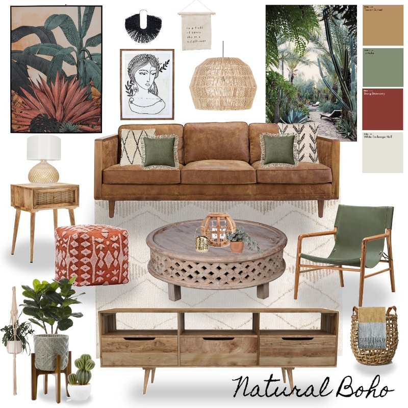 Natural Boho Mood Board by JoanneMalicki on Style Sourcebook