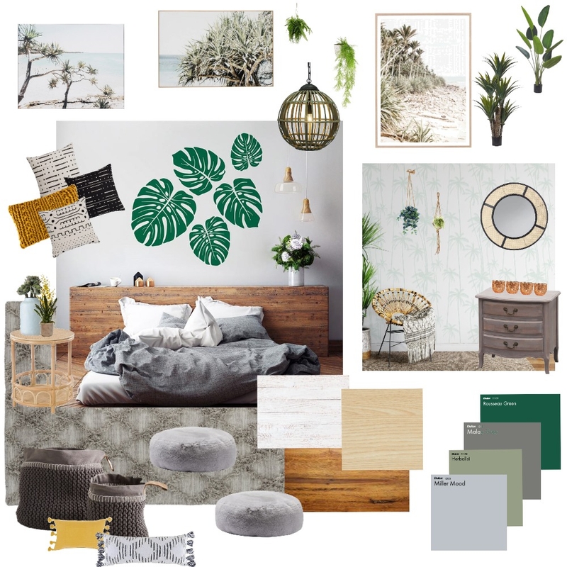 Tropical Bedroom Mood Board by HolidayBates on Style Sourcebook