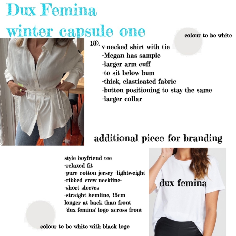 dux fémina -capsule one Mood Board by FionaGatto on Style Sourcebook