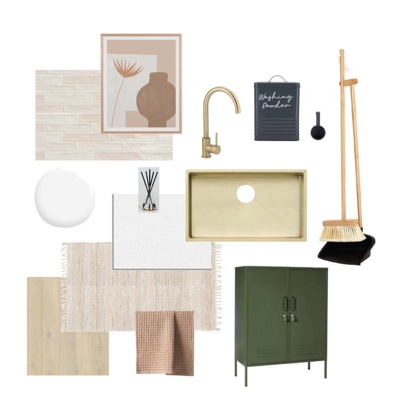 Module 09 | Laundry Mood Board by Libby Brown Design on Style Sourcebook