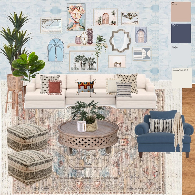 v2 Coastal Boho Pastels Mood Board by kristitokar on Style Sourcebook