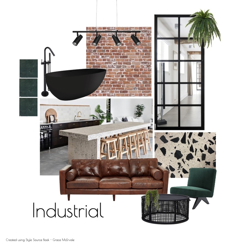 Industrial Mood Board Mood Board by gracemcervale on Style Sourcebook