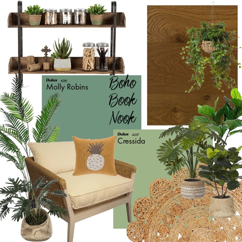 boho book nook Mood Board by Lauren Faucher on Style Sourcebook