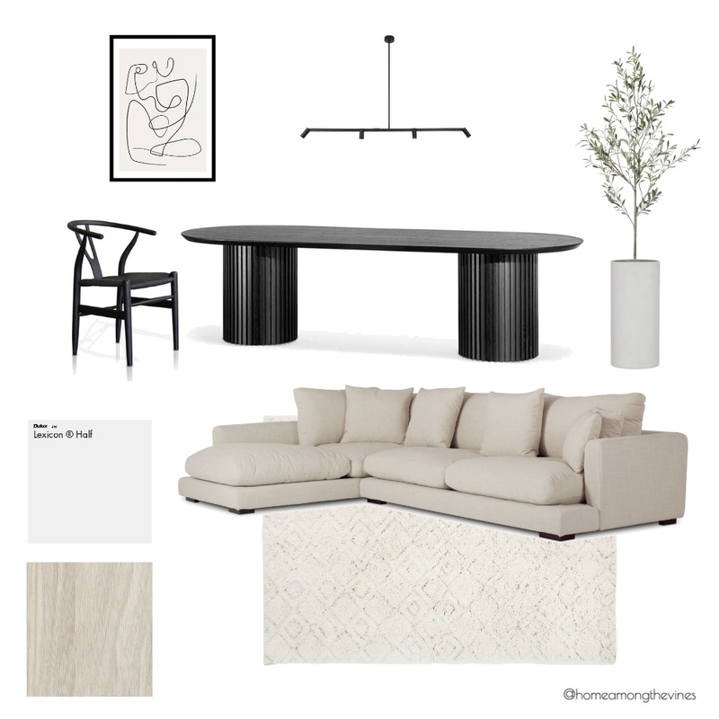 Dining + Living Room Mood Board by homeamongthevines on Style Sourcebook