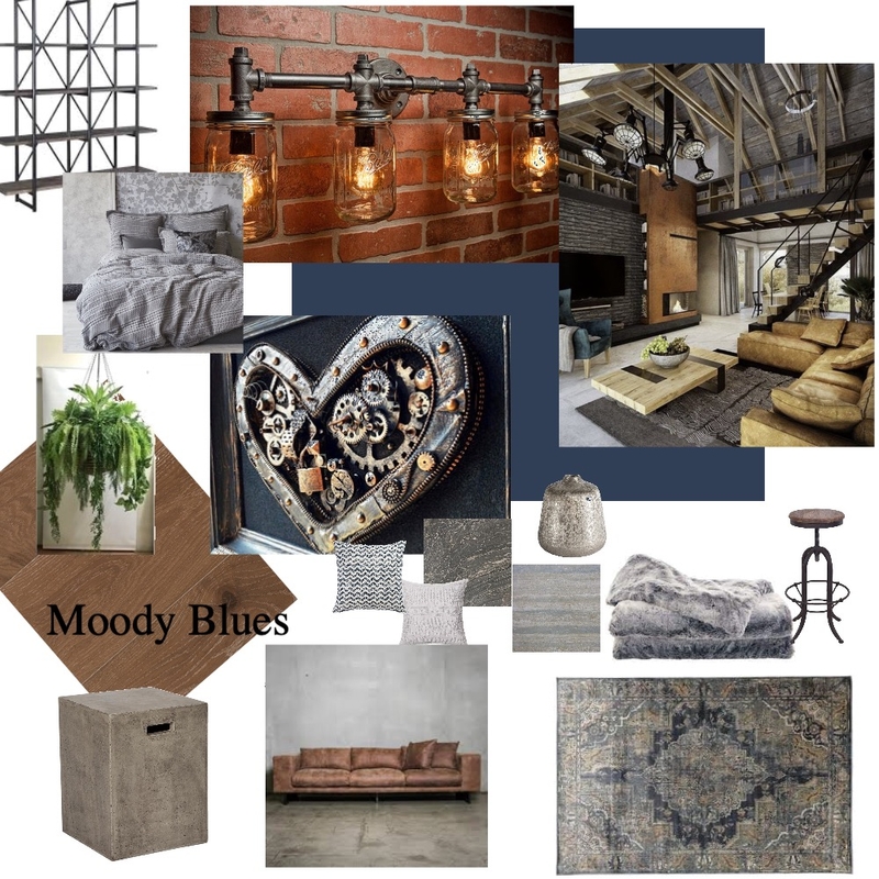 Industrial Mood Board Mood Board by Margie Ferguson on Style Sourcebook