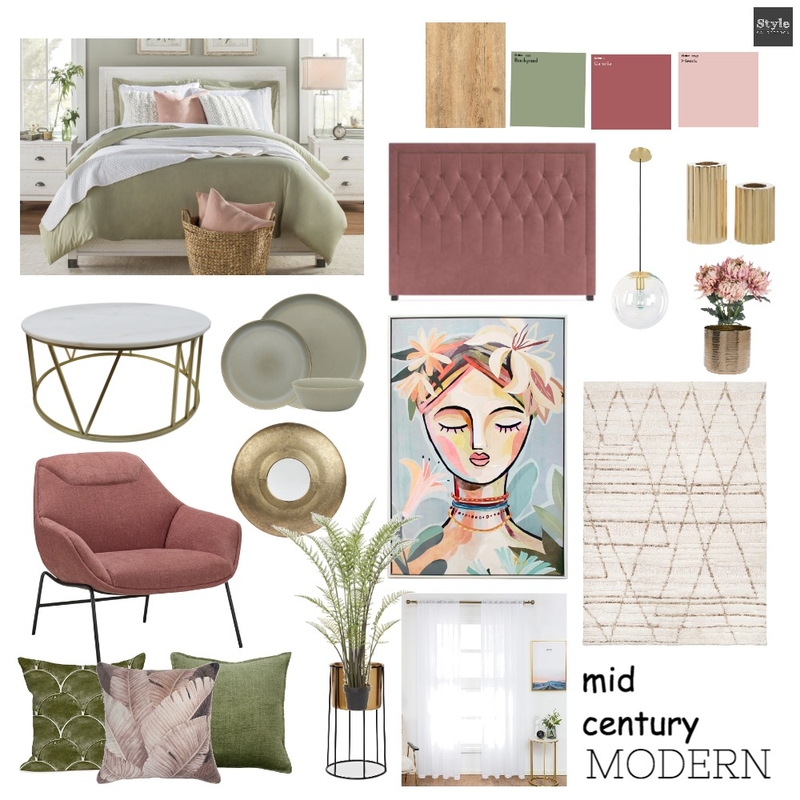 Mid Century Modern Mood Board by gennaleelyne on Style Sourcebook