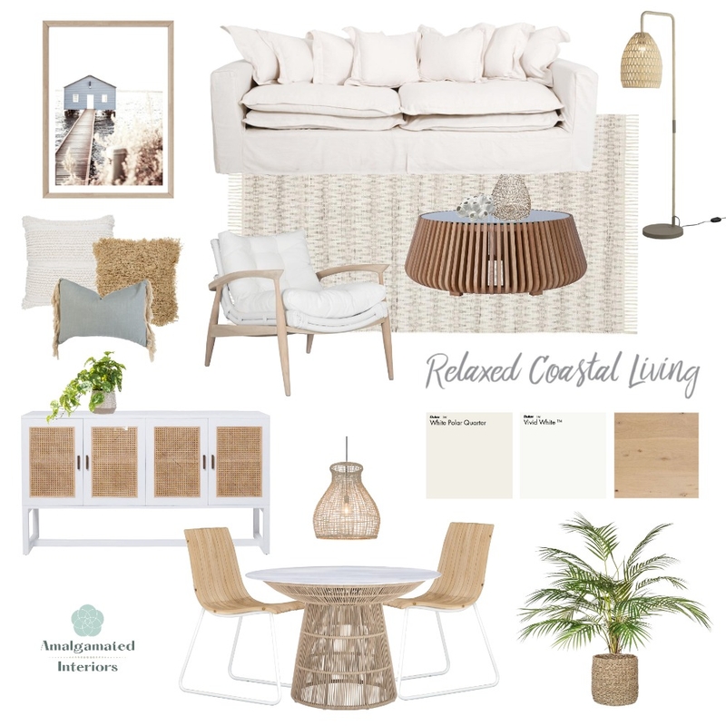 Relaxed Coastal Living Mood Board by Belinda Perrin on Style Sourcebook