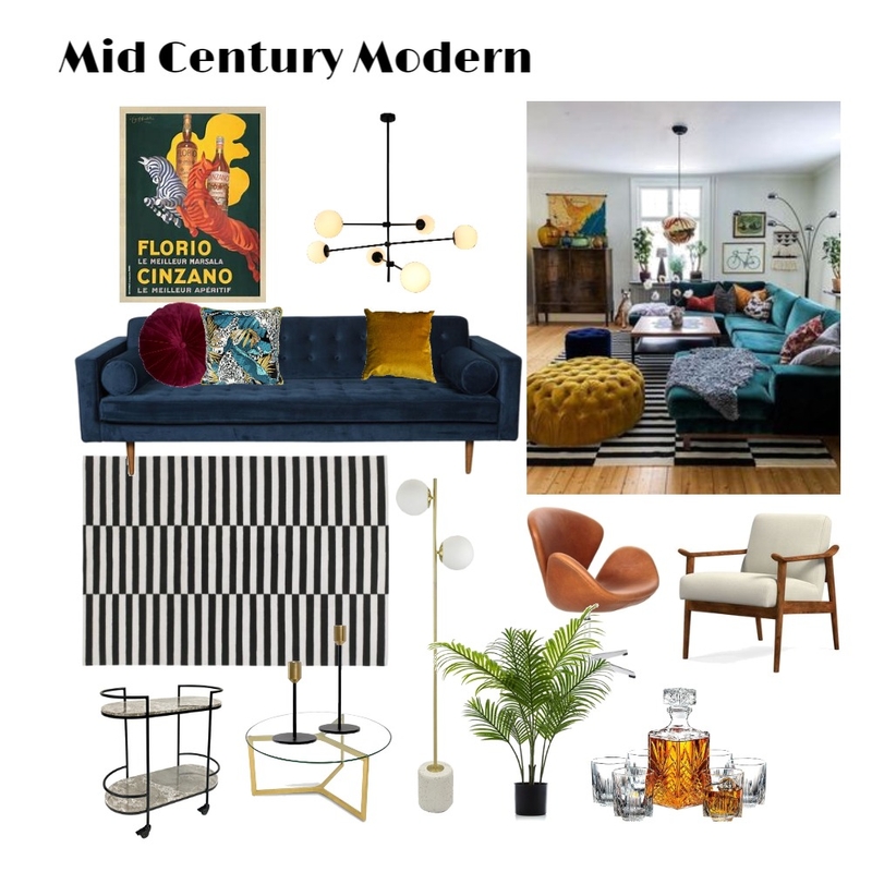 Mid Century Modern 4 Mood Board by Tennille on Style Sourcebook