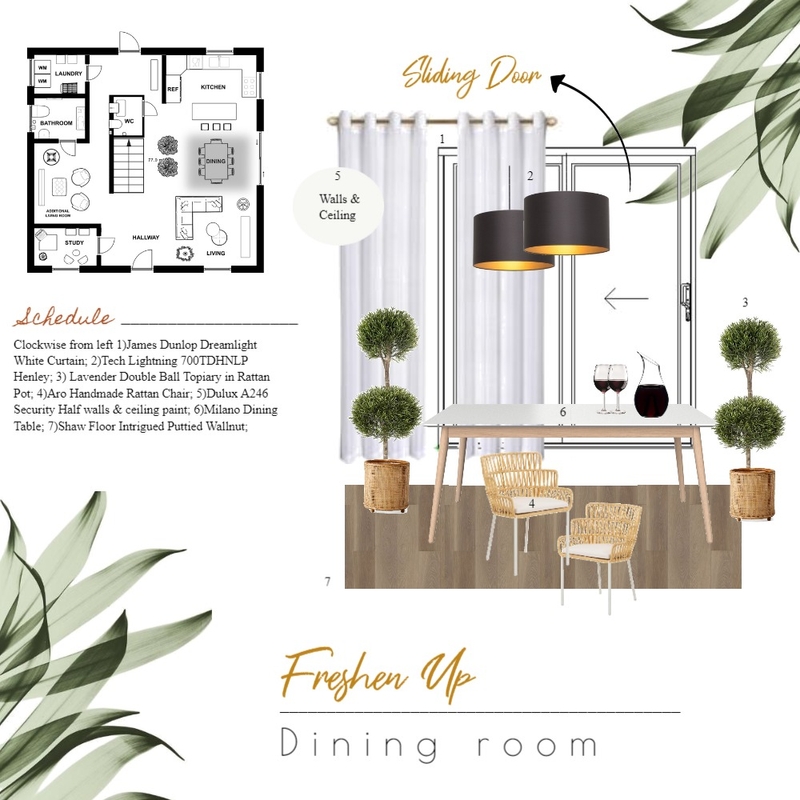 Modern Dining Sample Board Mood Board by Kristine Rose Ast on Style Sourcebook