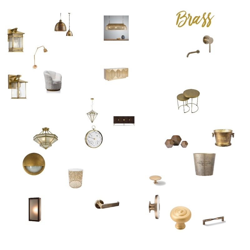 Brass Mood Board by Sim Dal Zotto on Style Sourcebook