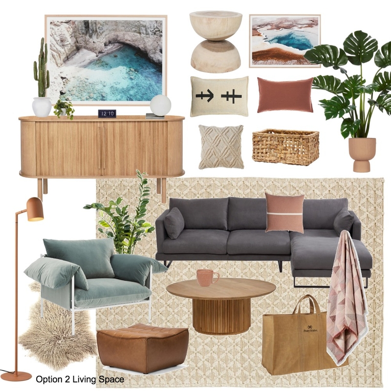 Jess & Steve Living space Concept 2 Mood Board by The Renovate Avenue on Style Sourcebook