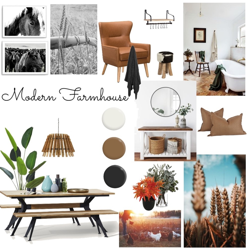 Modern Farmhouse Mood Board by nourtareka on Style Sourcebook