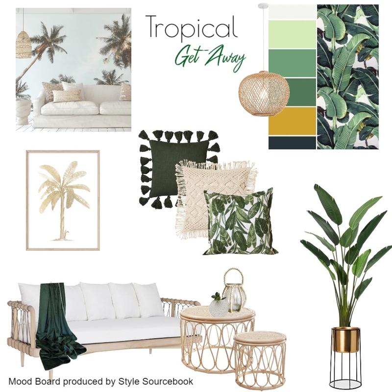 Tropical Get Away Lush Mood Board by undefined on Style Sourcebook