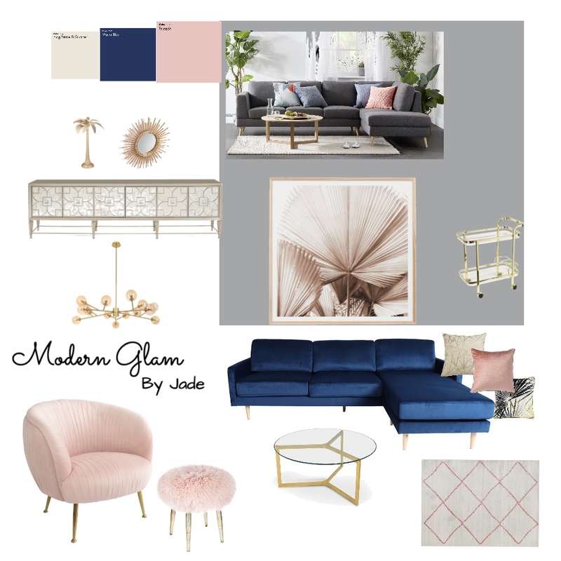 Modern Glam Mood Board by By jade on Style Sourcebook