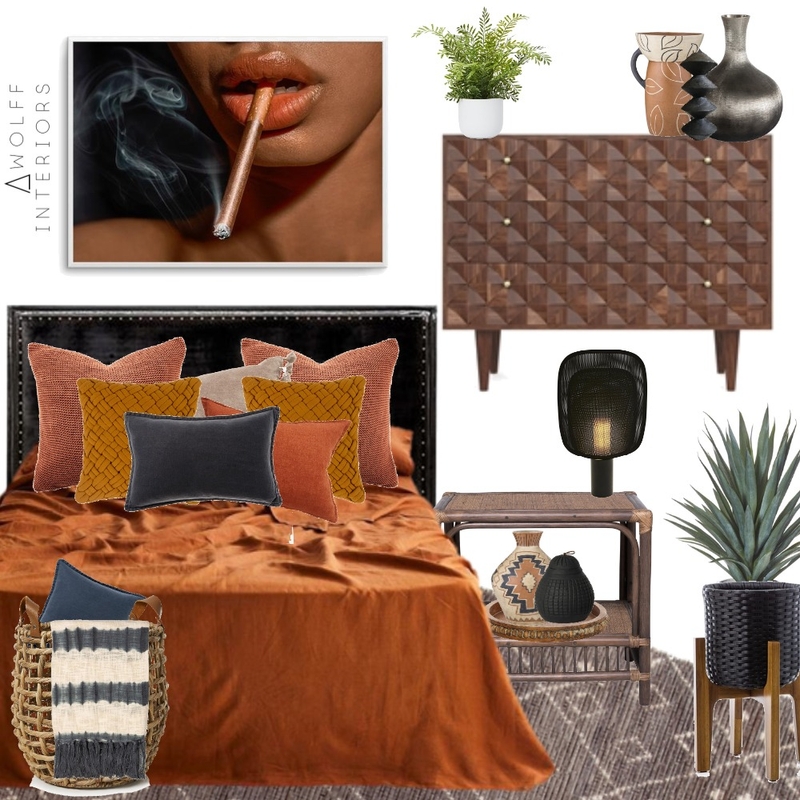 Terracotta Bedroom Mood Board by awolff.interiors on Style Sourcebook