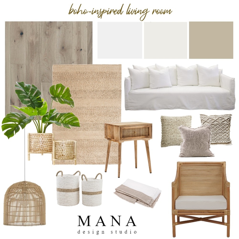 boho chic Mood Board by MANA Design Studio on Style Sourcebook