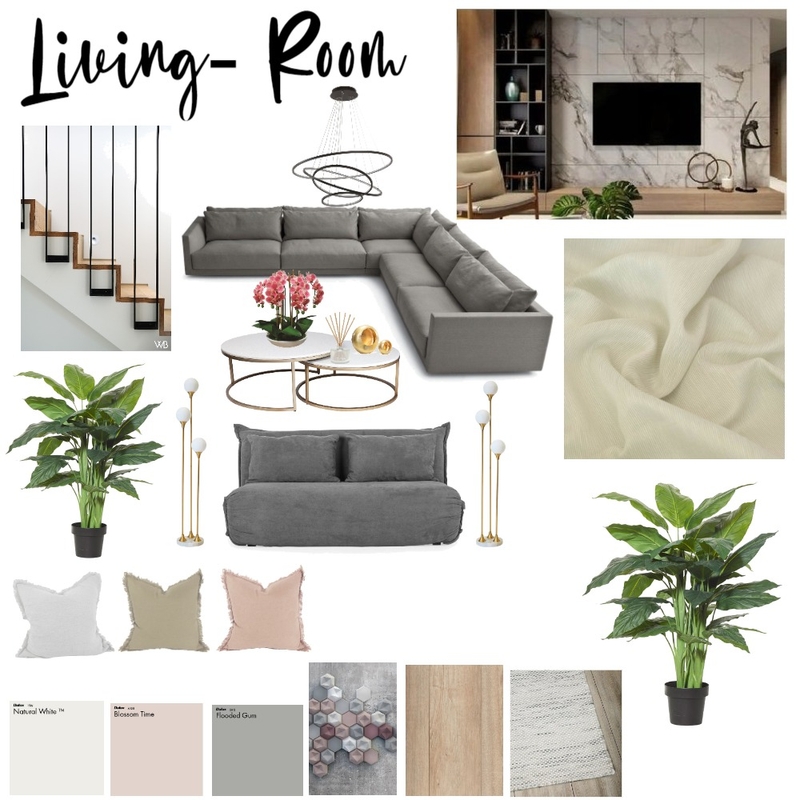 Living-Room Sample Board Mood Board by Divine Designs by Fallon Hodgson on Style Sourcebook