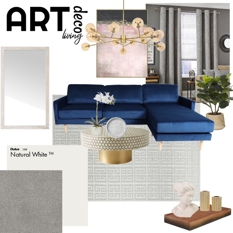 Art Deco Living Mood Board by alessasalazar on Style Sourcebook