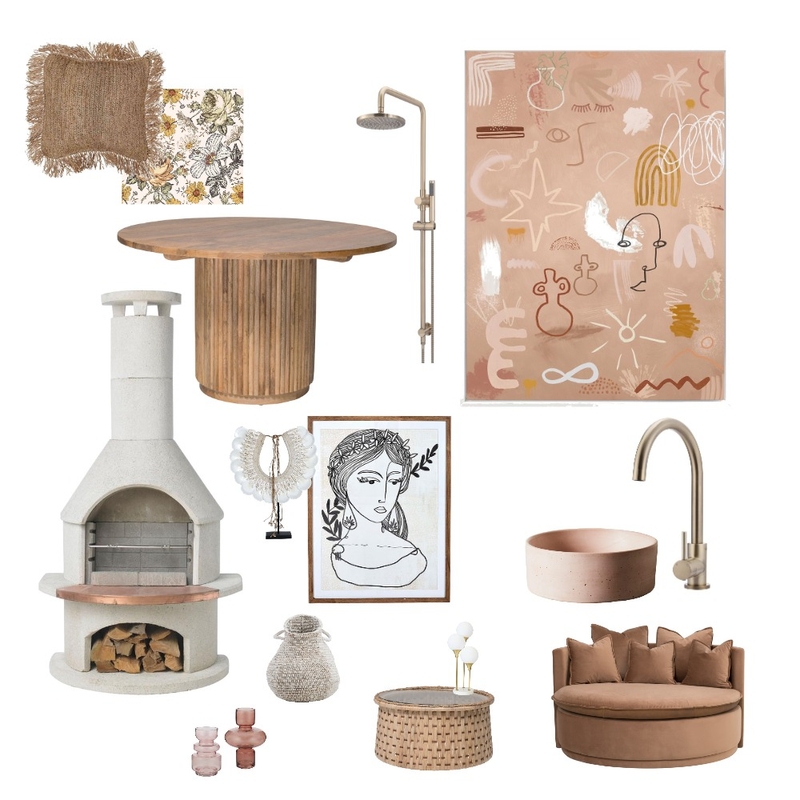 Lux Boho Mood Board by Kin of Eden on Style Sourcebook