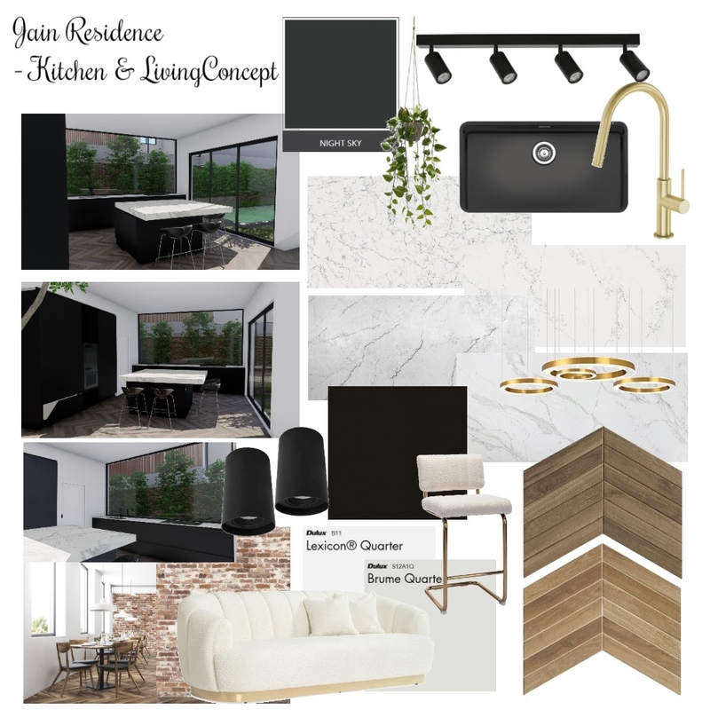 Jain Residence - Kitchen Concept Mood Board by klaudiamj on Style Sourcebook