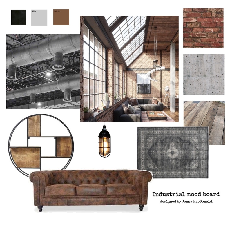 Industrial Mood Board Jenna Mood Board by Jenna MacDonald on Style Sourcebook