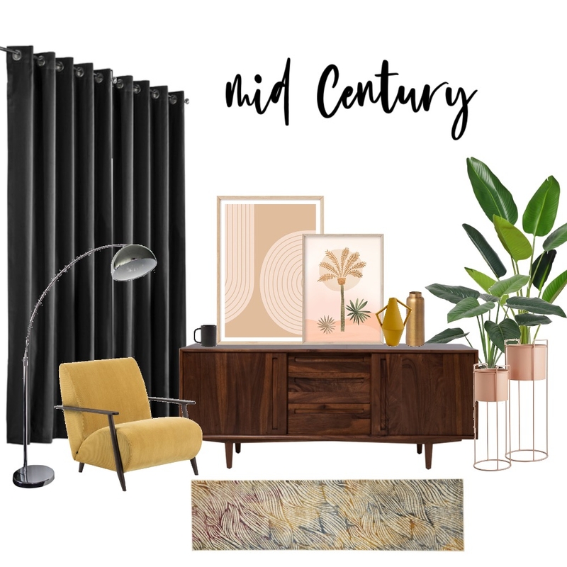 Mid Century Mood Board by Shanna McLean on Style Sourcebook