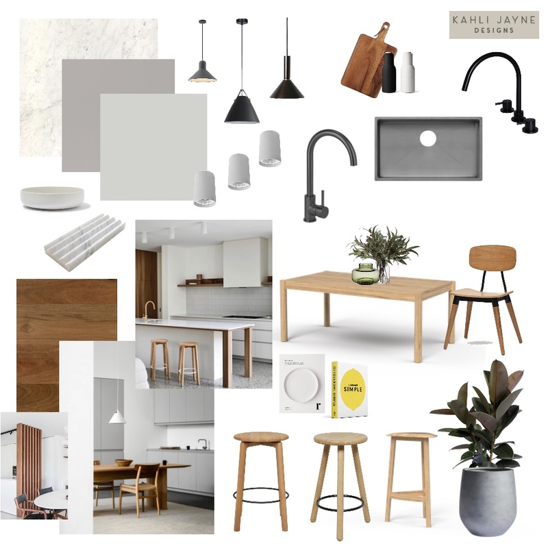 Scandi Modernist Kitchen Mood Board by Kahli Jayne Designs on Style Sourcebook