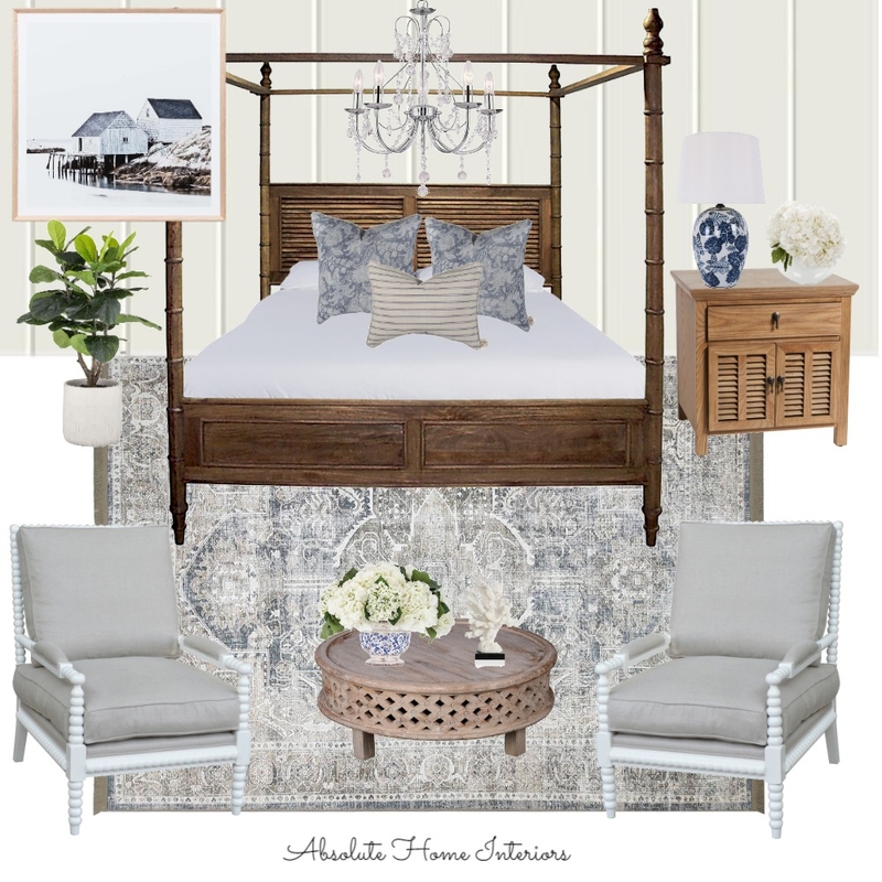 hamptons bedroom Mood Board by Absolute Home Interiors on Style Sourcebook