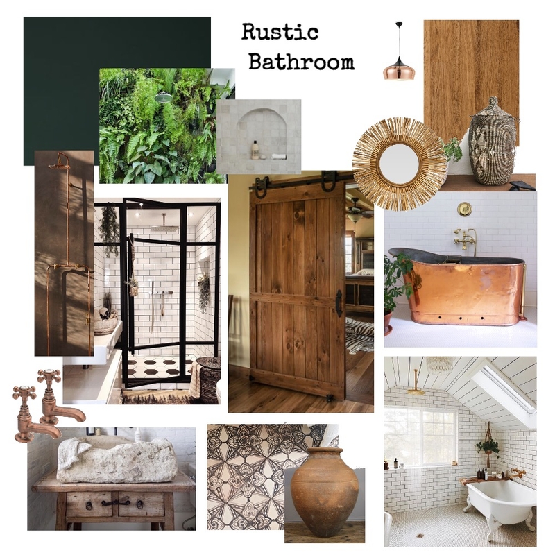 Rustic Bathroom MOOD. Mood Board by Sophajack on Style Sourcebook