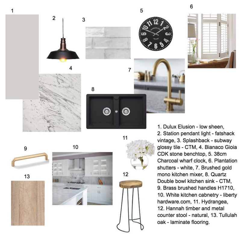 Kitchen sample board Mood Board by Nicky Mason on Style Sourcebook