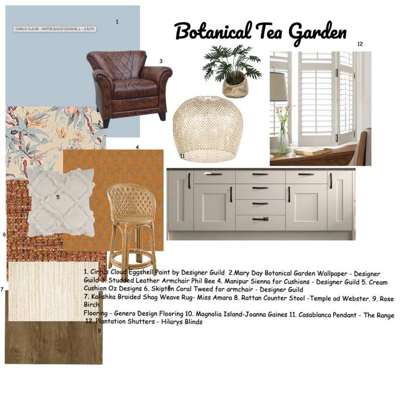 Botanical Tea Garden Mood Board by Kerry-Jayne on Style Sourcebook