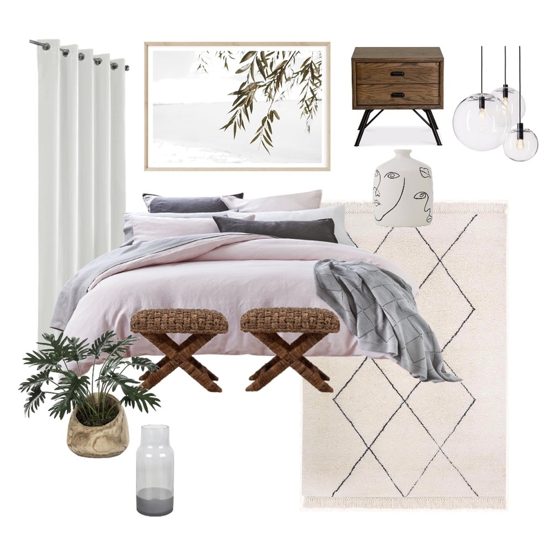 Coastal Boho Bedroom Mood Board by mellowery on Style Sourcebook