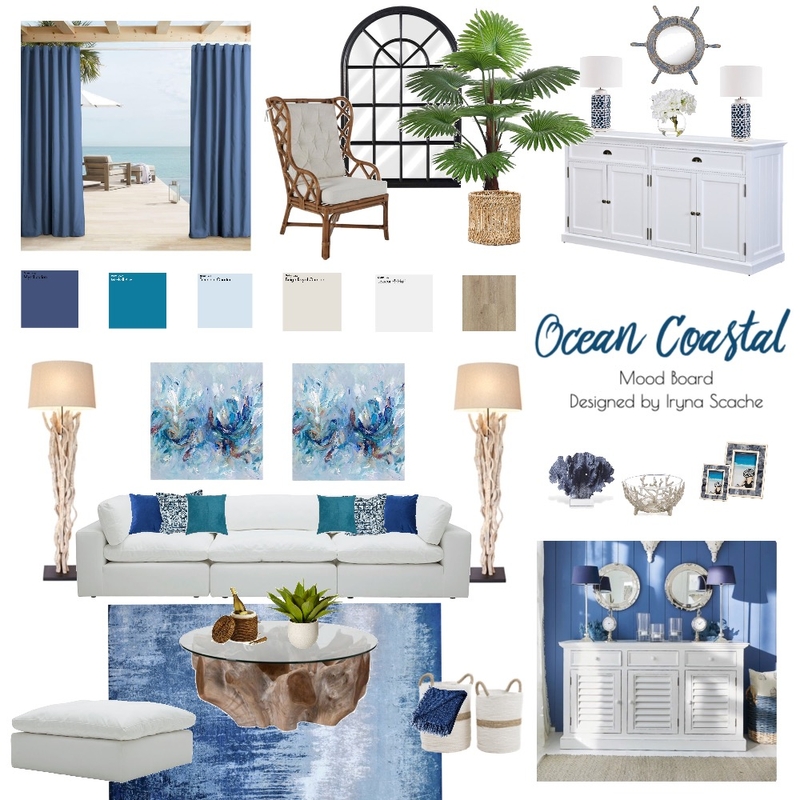 Ocean Coastal Mood Board by IS____DESIGN on Style Sourcebook