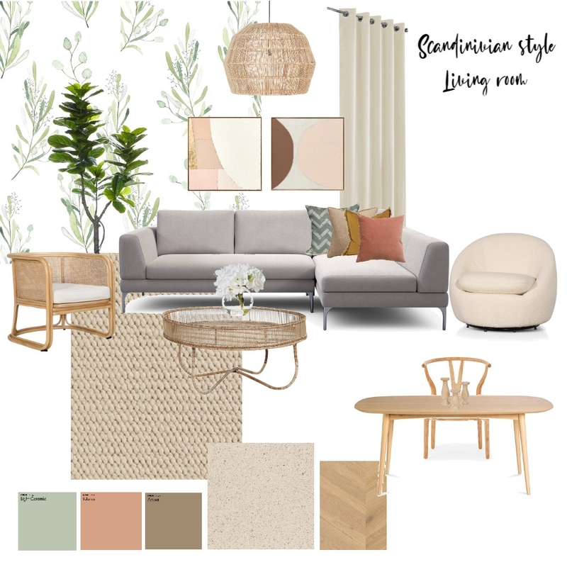 Scandinavian style living room Mood Board by a.tdesignstudio on Style Sourcebook