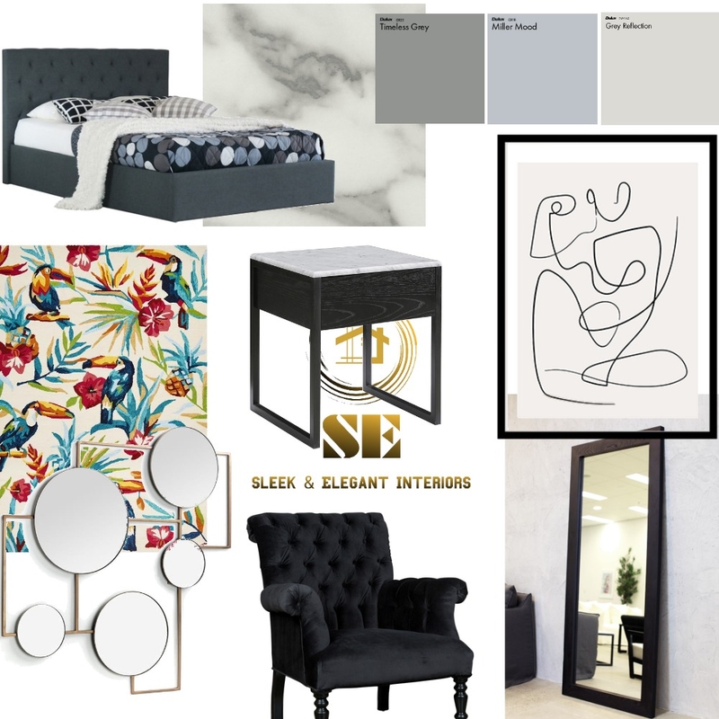 Black Bedroom | Tropical Room Mood Board by Pulkit80100 on Style Sourcebook