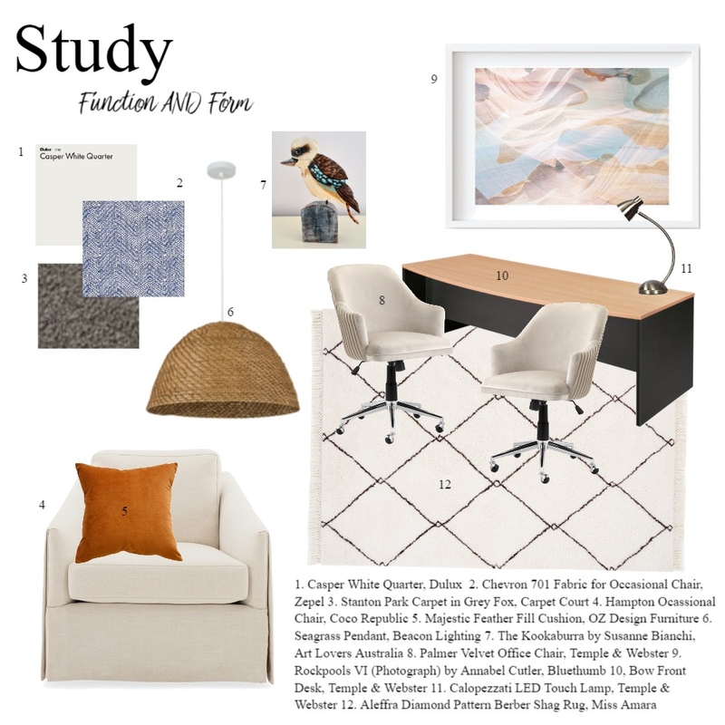 Study Mood Board by Lauren Stirling on Style Sourcebook