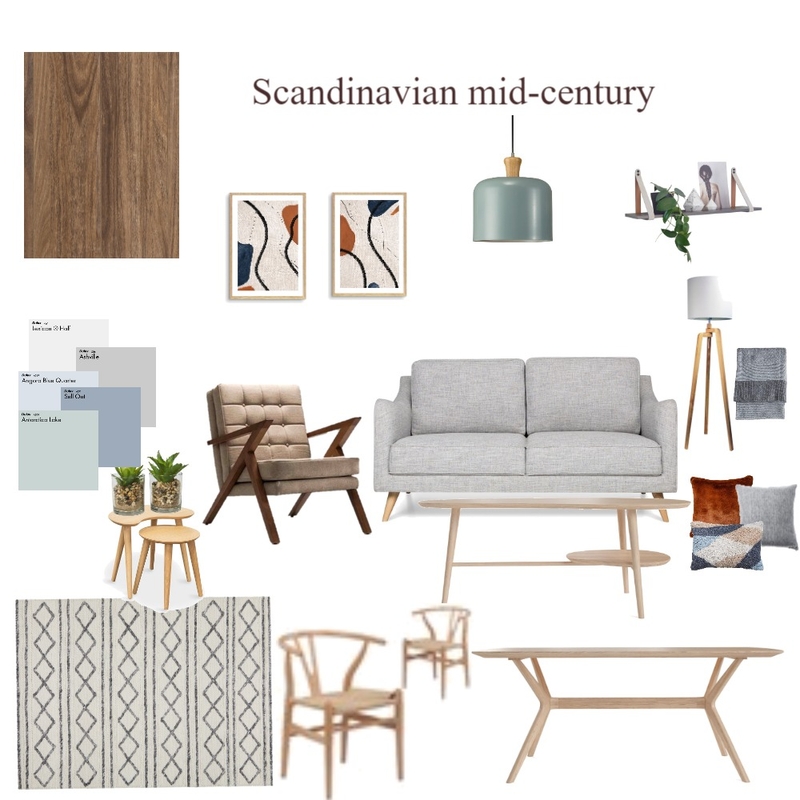 SCANDI/MID-CENTURY Mood Board by Lesley Macdonald on Style Sourcebook