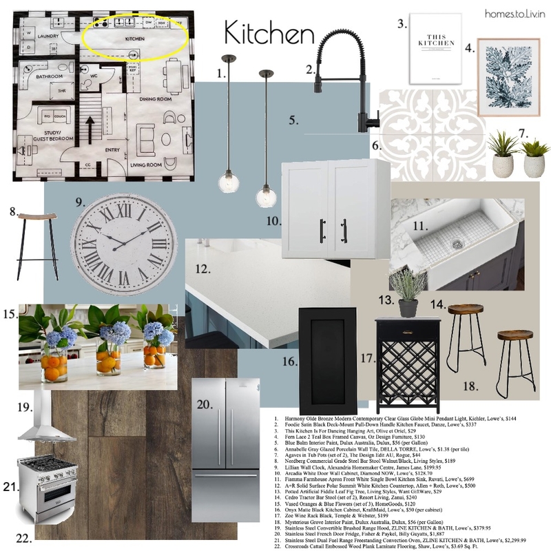 Sample Board 2- Kitchen-DONE Mood Board by Homes to Liv In on Style Sourcebook