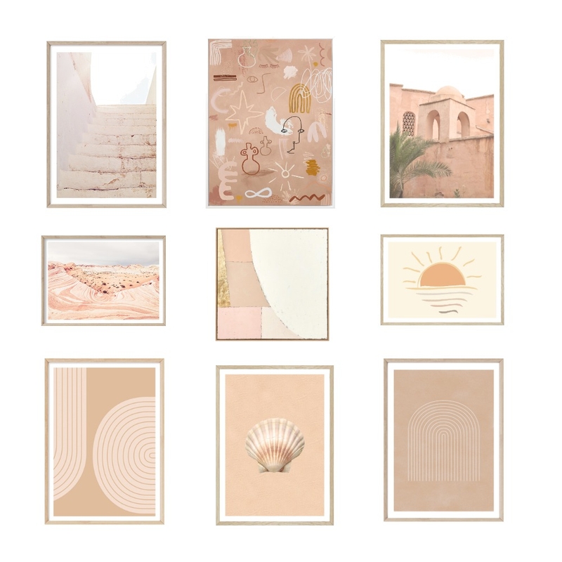 peach toned paintings Mood Board by Steph Nereece on Style Sourcebook