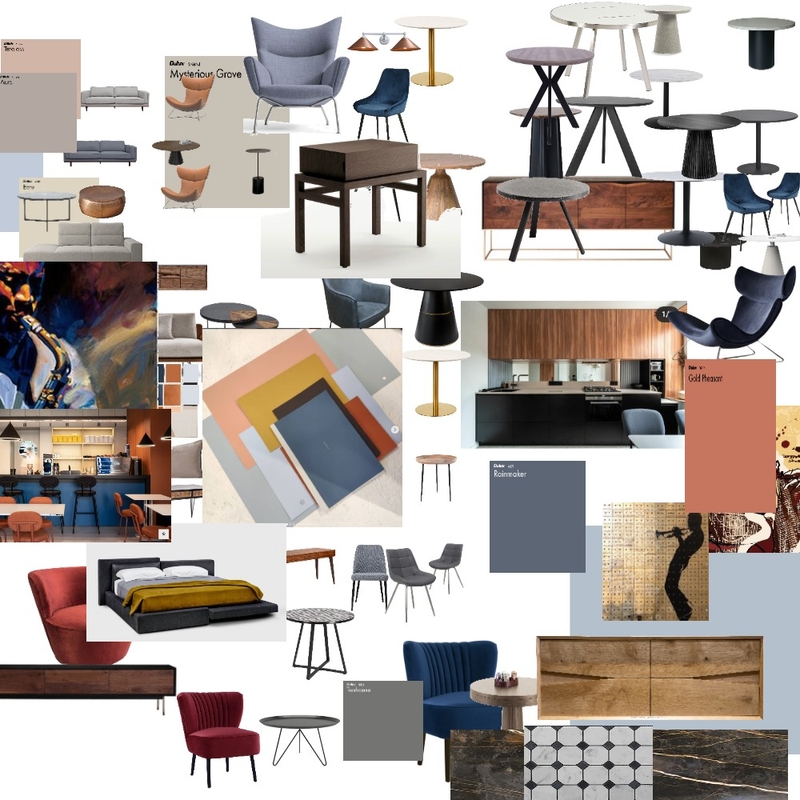 1Спальня_Балкон Interior Design Mood Board by ElleD